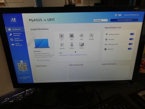Portable asus zenbook - pc,